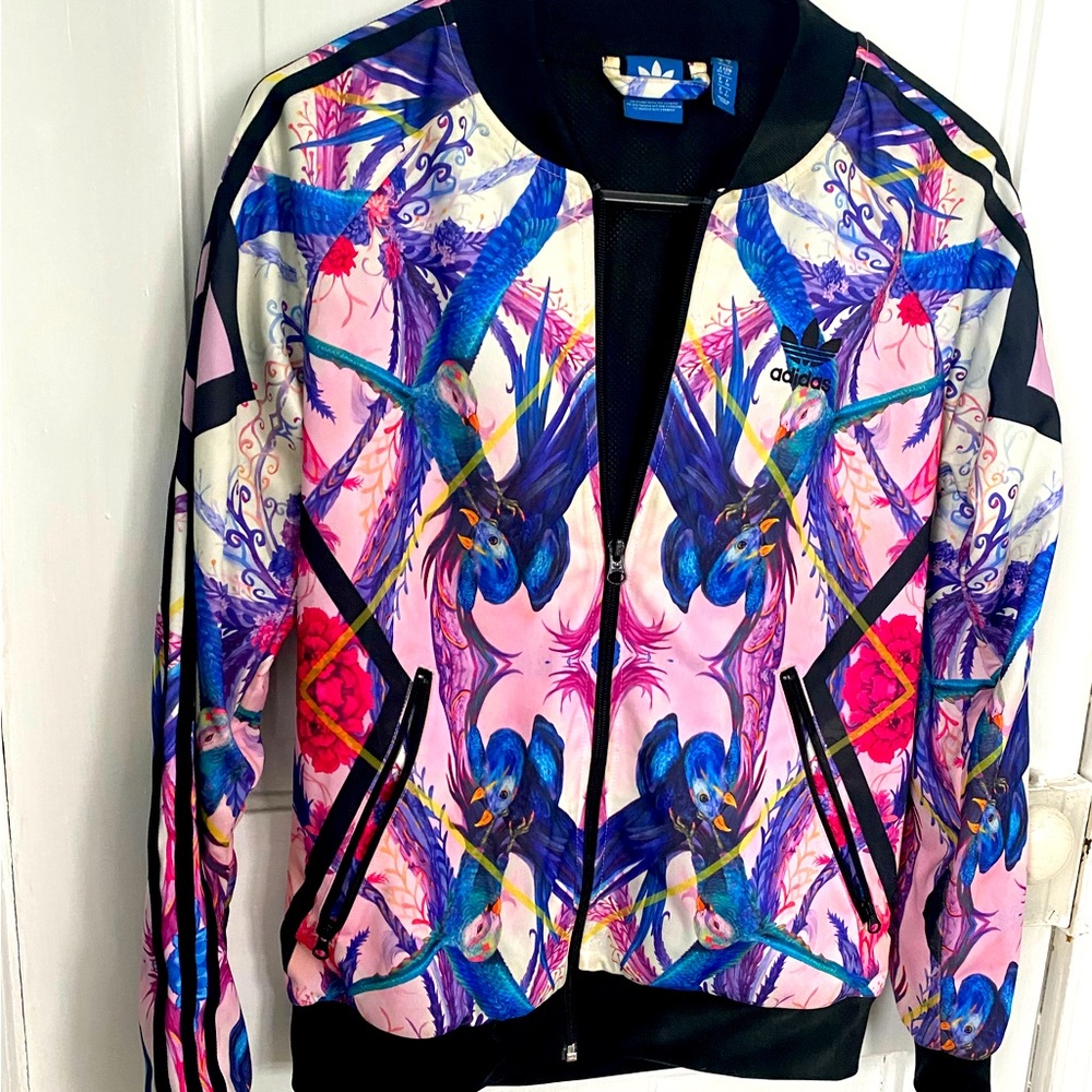 Unique print adidas track jacket